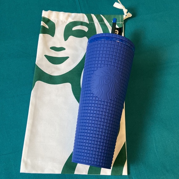 Starbucks Mexico 20th Anniversary Blue Venti Grid Tumbler - Picture 2 of 4